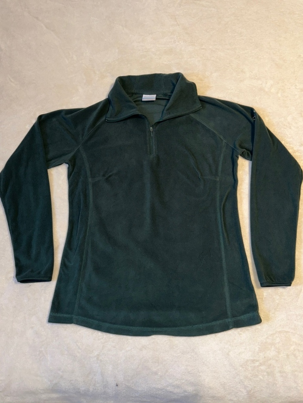 Columbia Glacial IV Half Zip Fleece Women's L Forest Green Gorpcore Layering